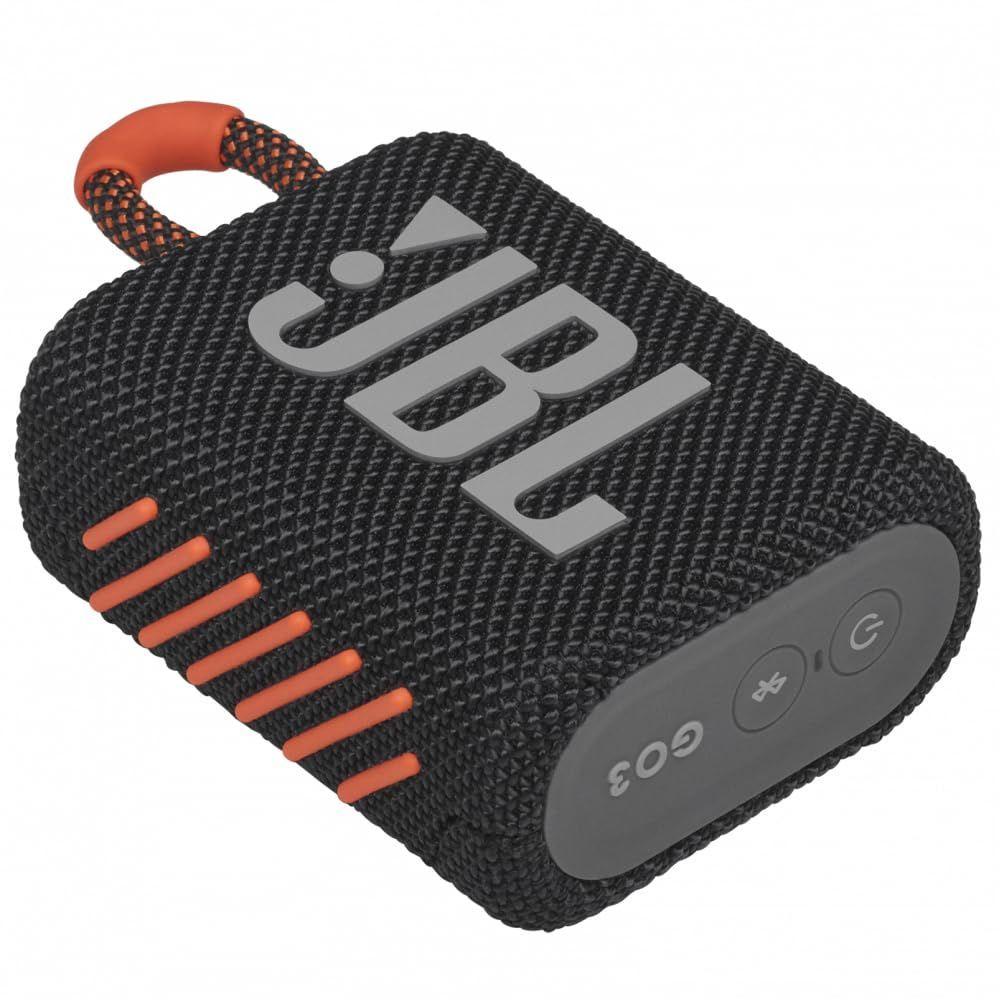 Jbl Go 3 Parlante Bluetooth - Negro con naranjo-0