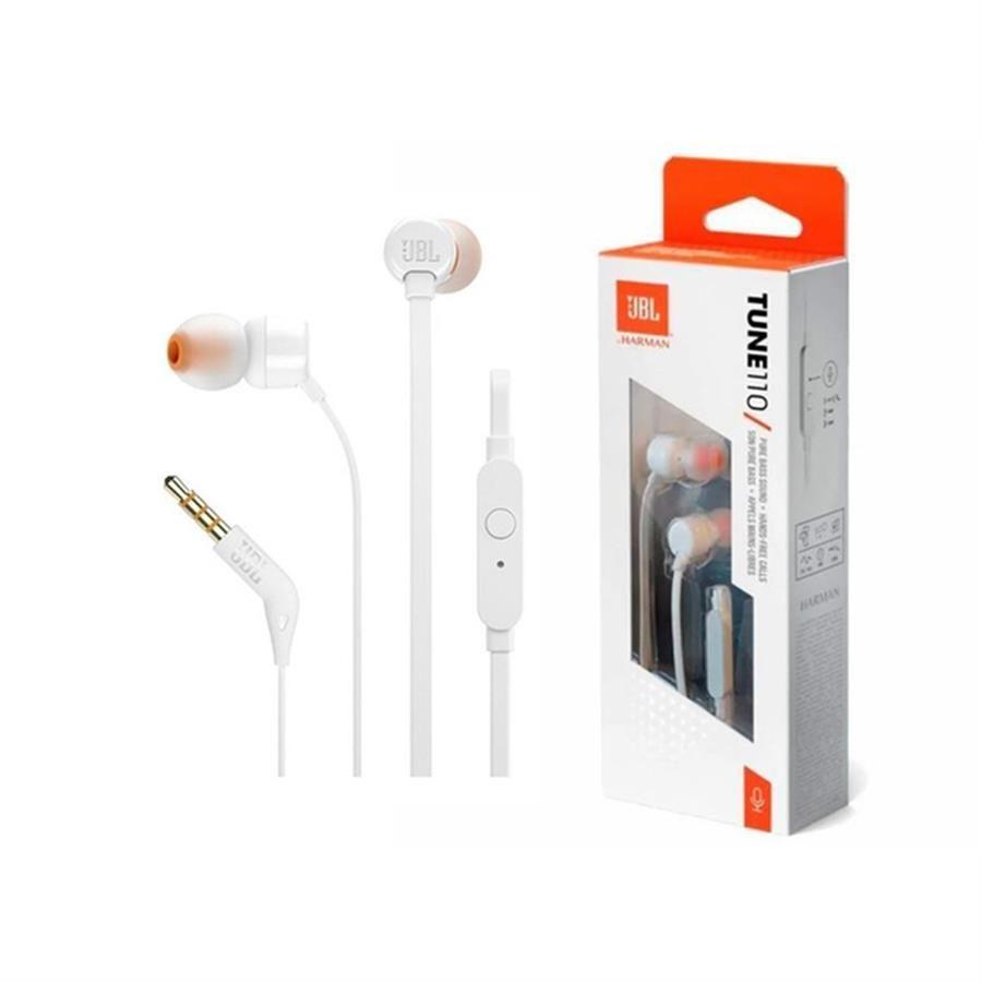 JBL Tune 110 Audífonos In - Ear Jack 3.5mm -Blanco-1