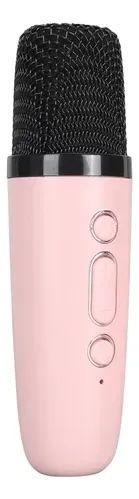 Mini Parlante Karaoke Bluetooth Con Microfono Portatil Rosa-3