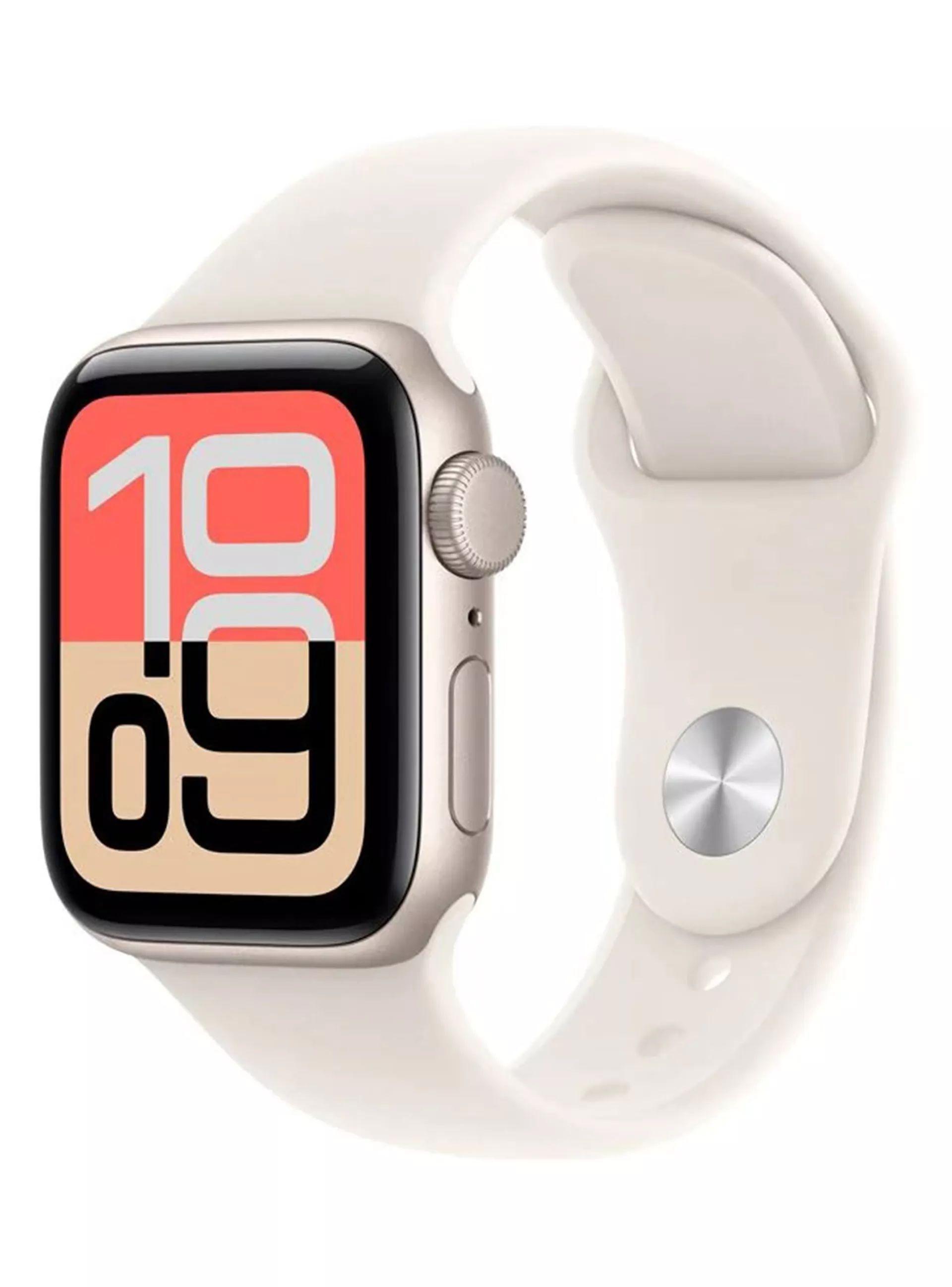 Apple Watch SE 3 GPS 40mm Aluminio Sport Band S M Blanco Estelar