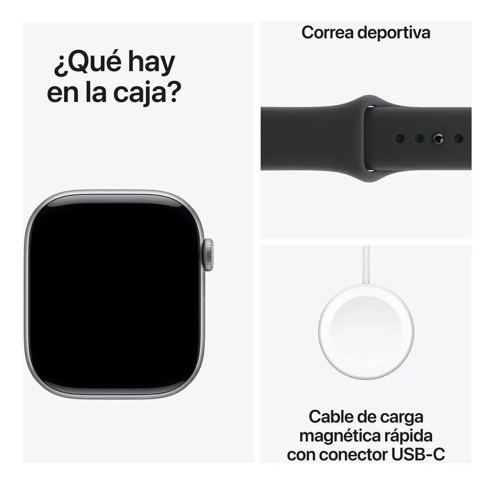Apple Watch Series 11 GPS 46mm Aluminio Sport Band M L Gris Espacial-2