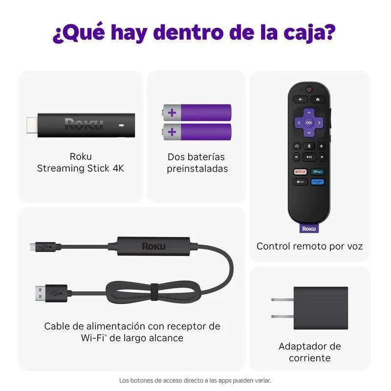 Roku Reproductor Streaming Stick 4K 3820R-2