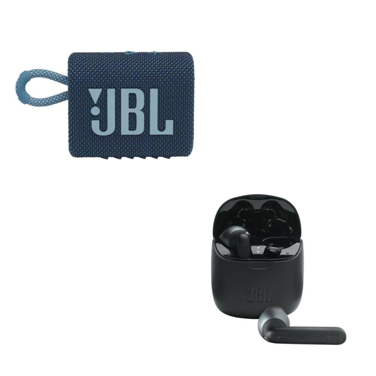 JBL Go 3 Parlante Azul + JBL Audifono T225-0