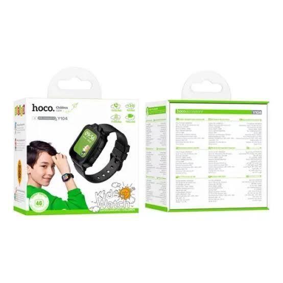 Smartwatch Niños 4G GPS Llamadas Camara SOS HOCO Y104 Negro-2