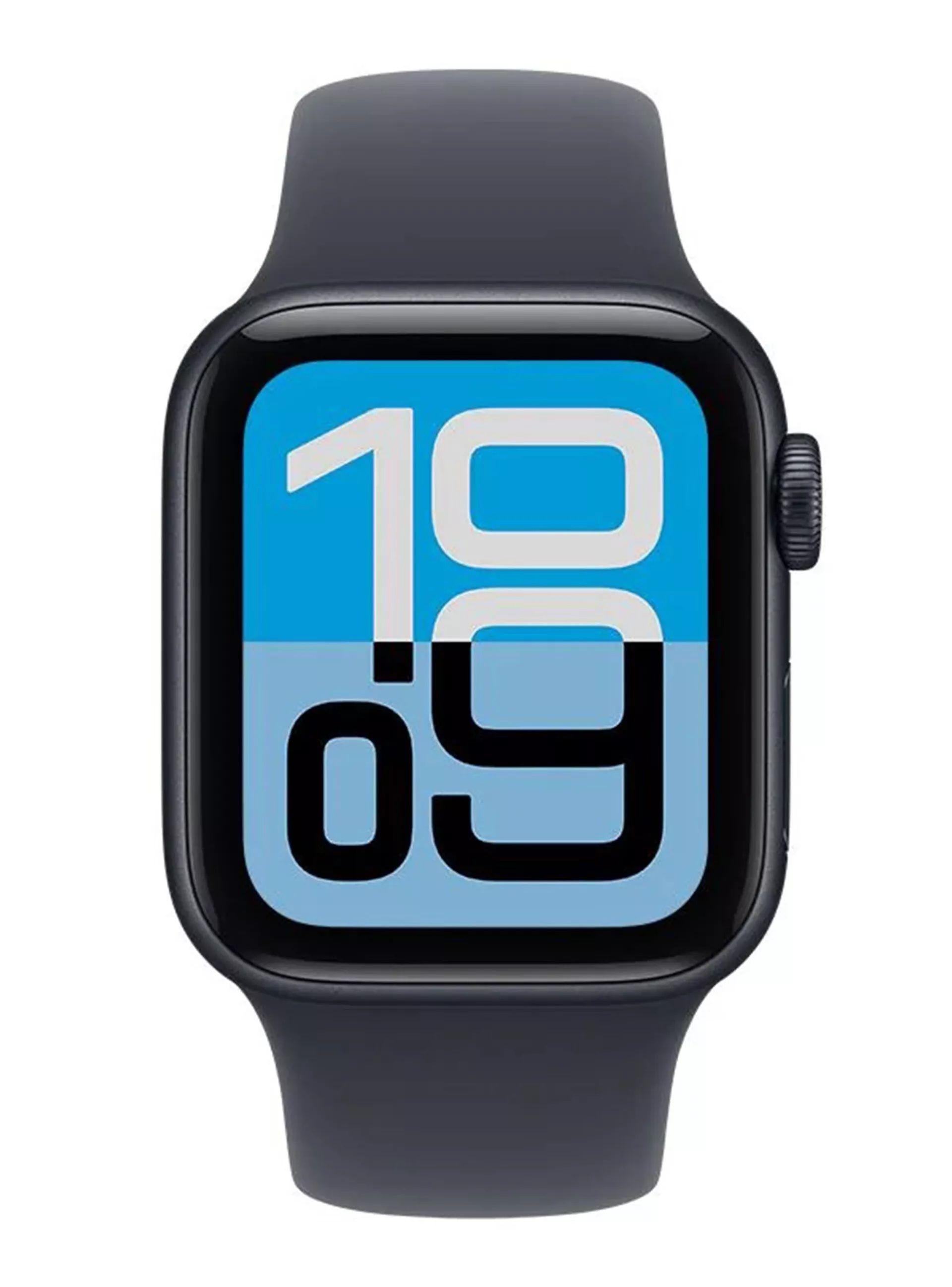 Apple Watch SE 3 GPS 44mm Aluminio Sport Band M L Negro-1