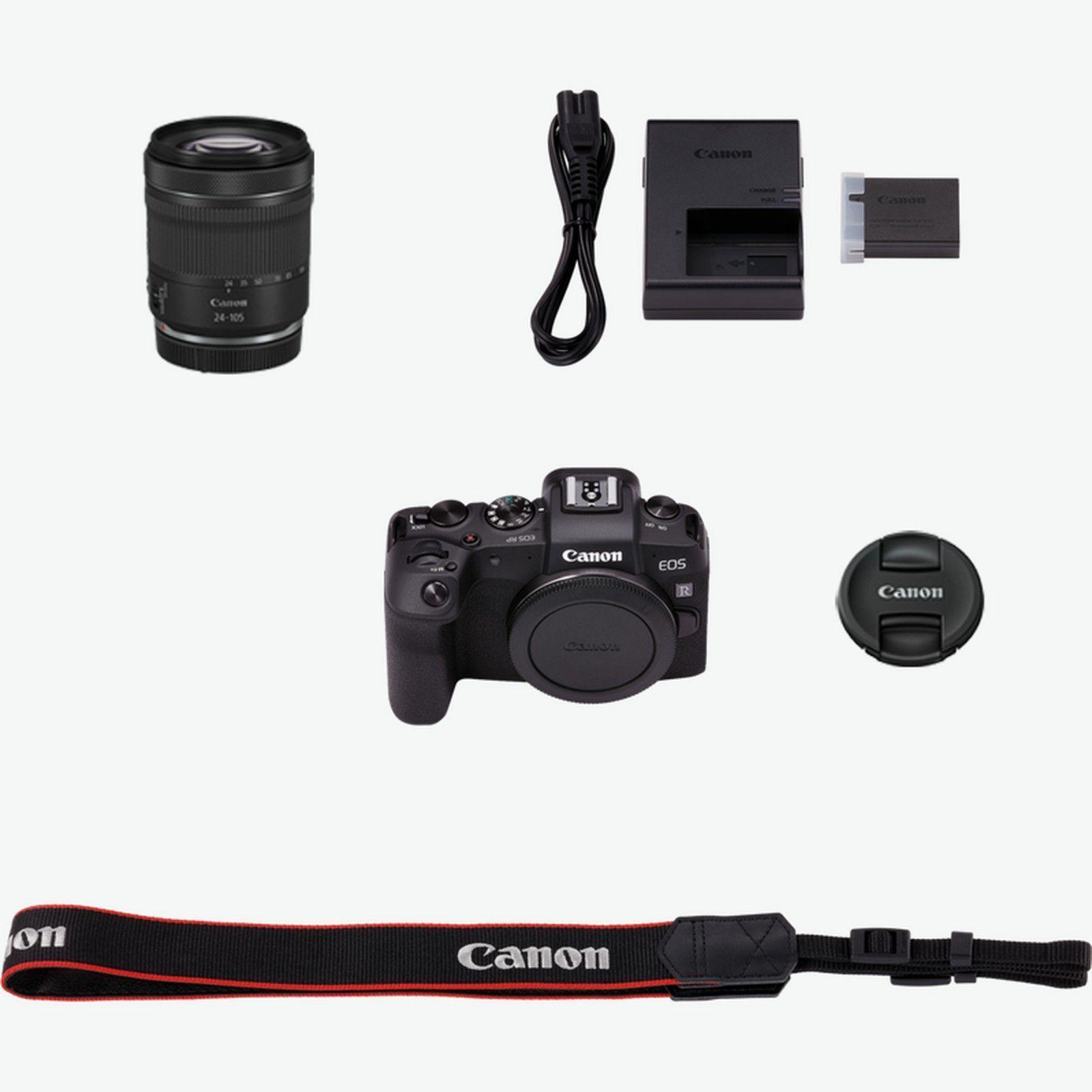 CAMARA MIRRORLESS CANON EOS RP 26,2 MP FULL FRAME LENTE RF 24-105 MM NEGRA-5