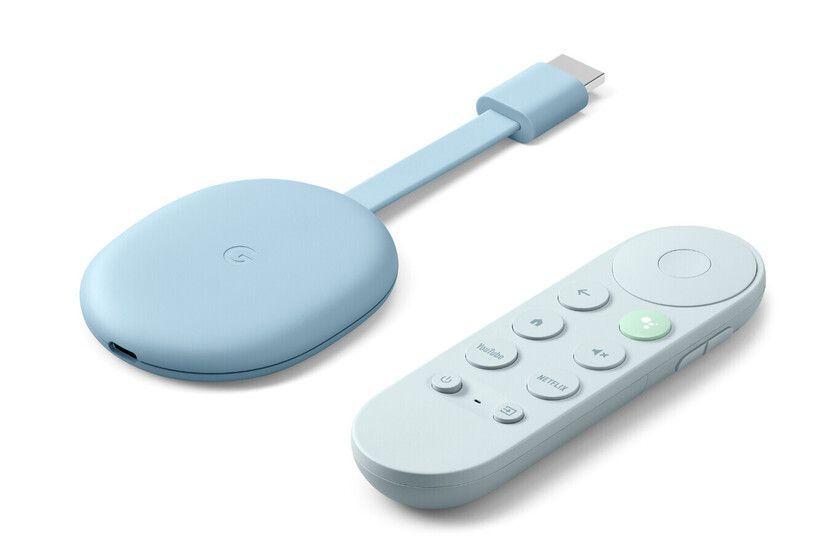 Google Chromecast 4k Con Google Tv 2gb Ram - Azul-1