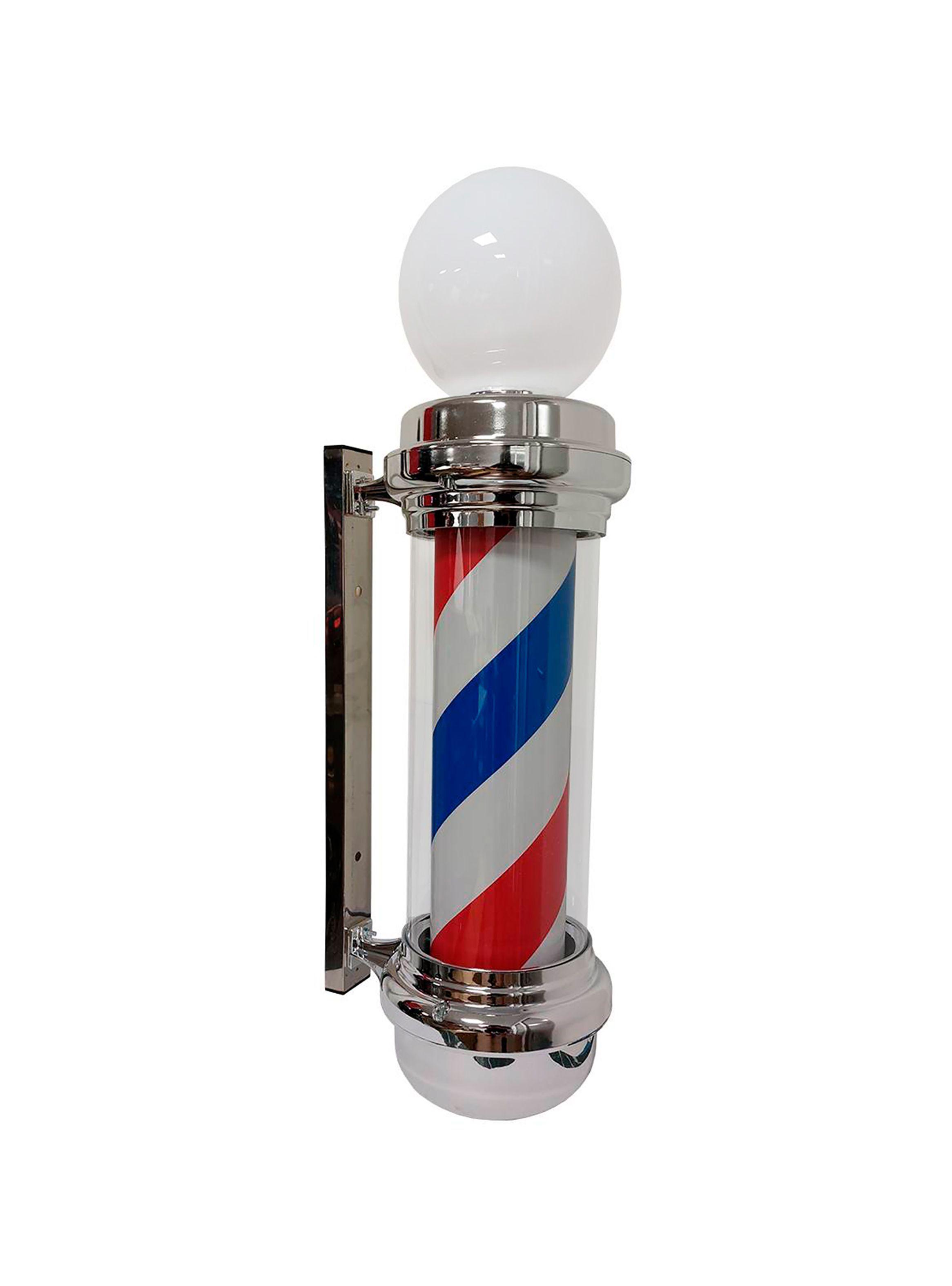 Pole de Barbería Rojo & Azul-0