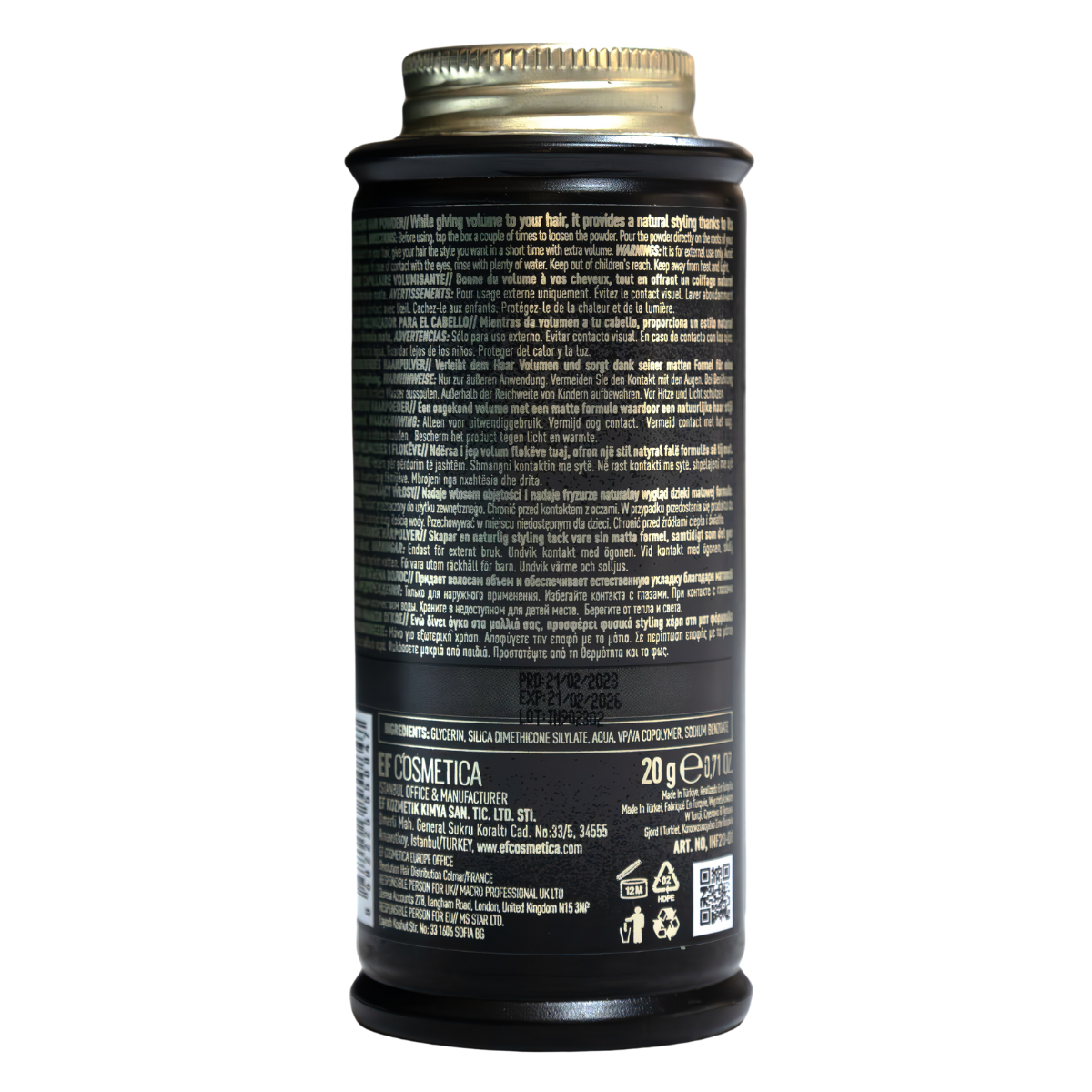 Polvo de Textura para Peinar IMMORTAL 20g Volumen-1