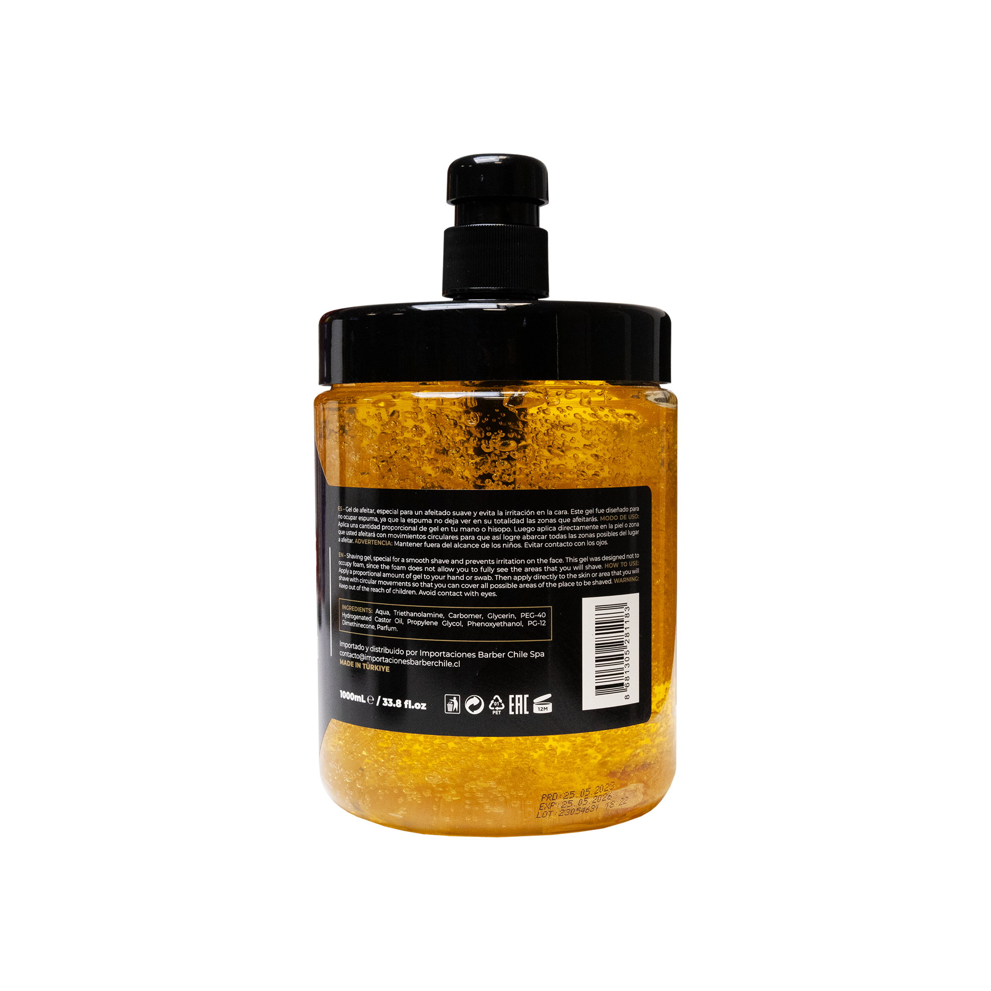 GEL PARA AFEITAR RHINO - GOLD 1000ML-1
