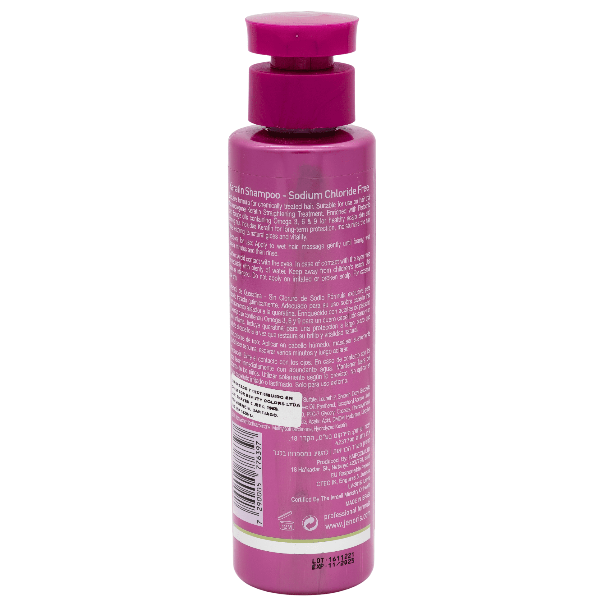 Shampoo Jenoris Keratina 250ml Pistacho Profesional-1