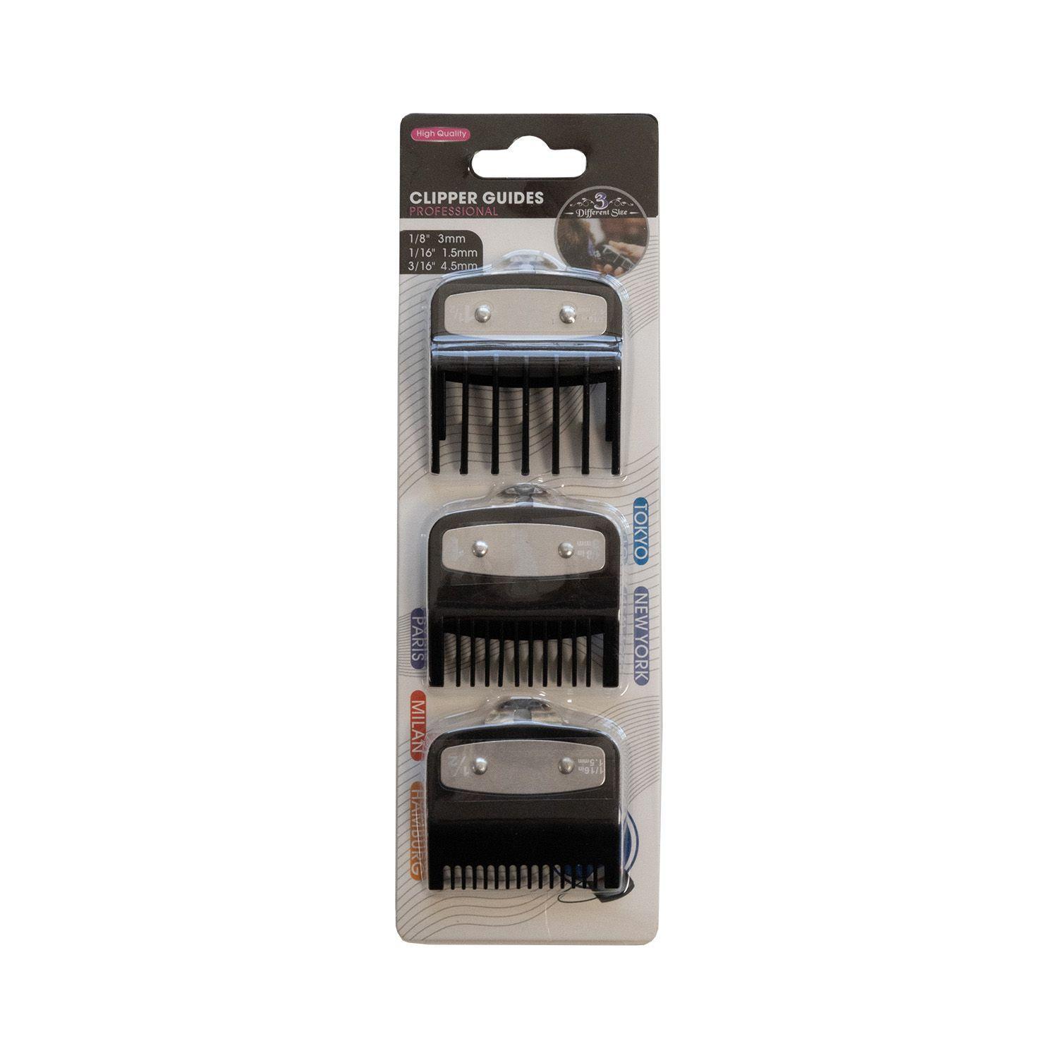 Set de 3 peines Intermedios Metálicos color Negro para WAHL-1