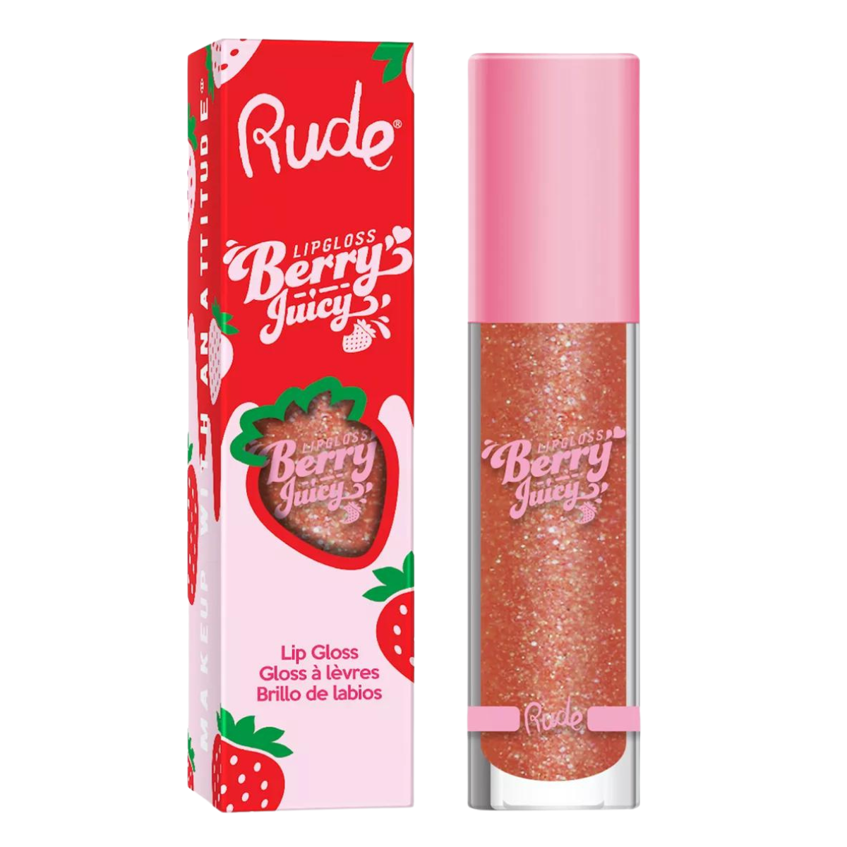 Rude Lip Gloss Brillo de Labios Berry Juicy-0