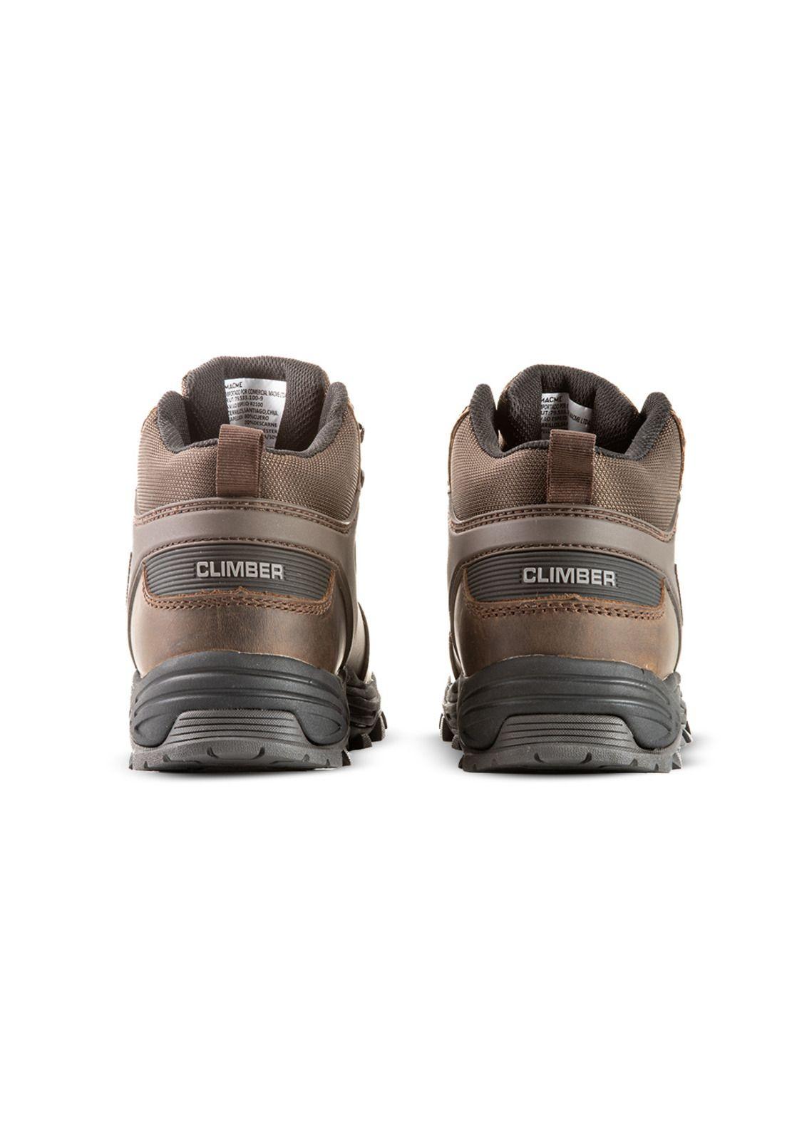 Zapatilla Outdoor Impermeable CLIMBER REVEL STOKE Café Hombre-4