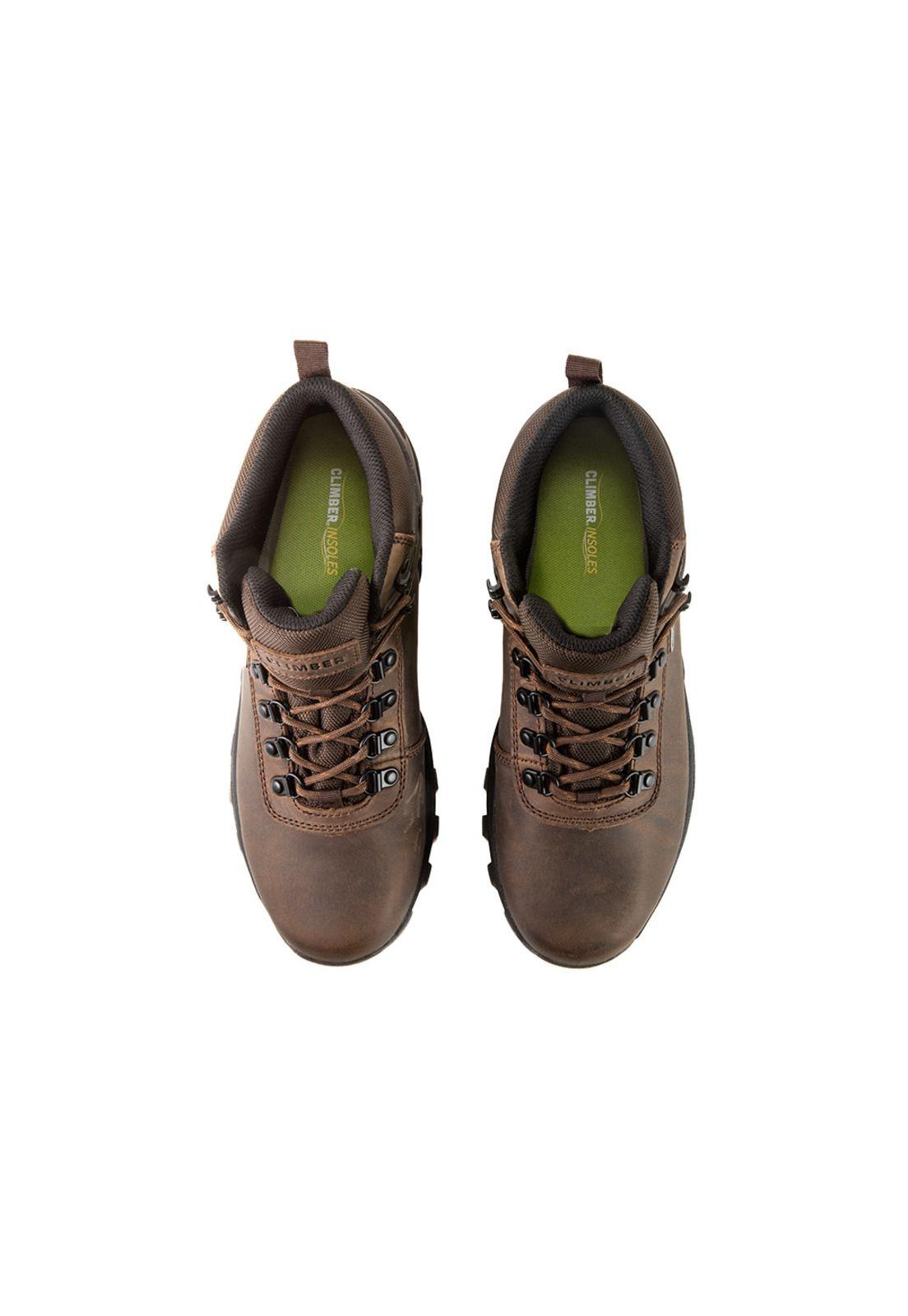 Zapatilla Outdoor Impermeable CLIMBER REVEL STOKE Café Hombre-5