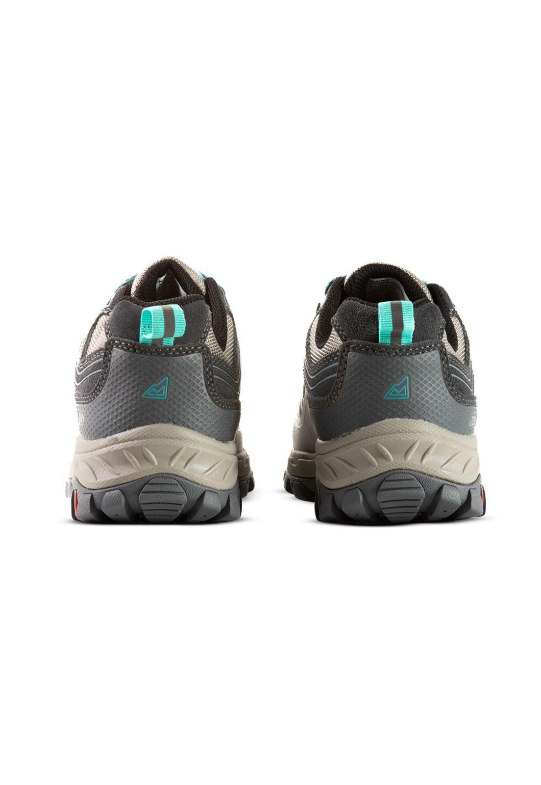 Zapatilla Outdoor Impermeable CLIMBER DAVOS Gris Mujer-3