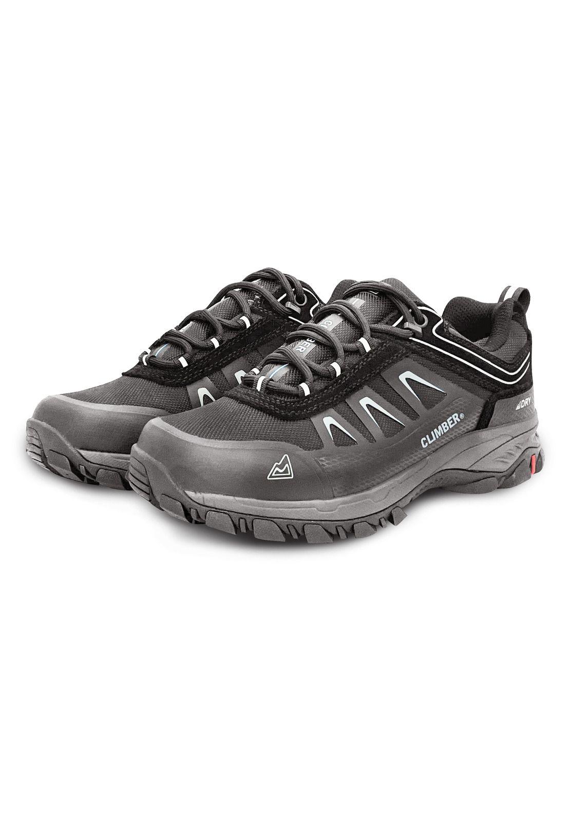 Zapatilla Outdoor Impermeable CLIMBER DAVOS Negro Hombre-1