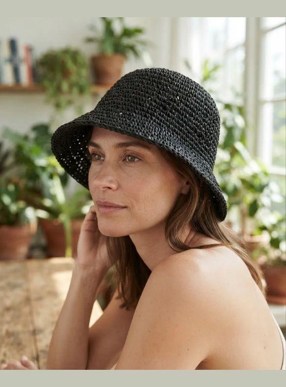 Bucket Hat de Rafia Unisex MIGMA Chile-0