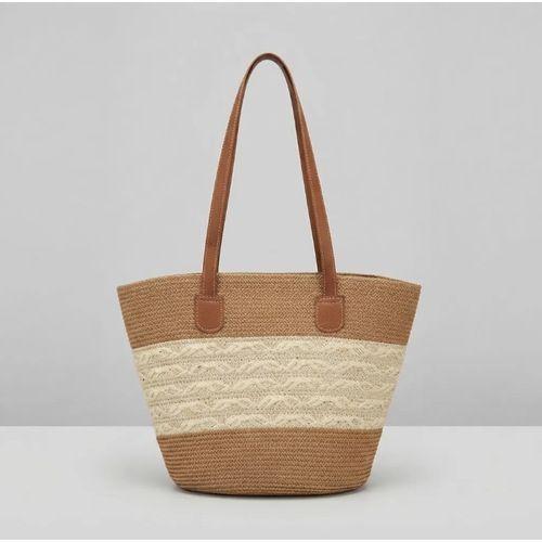 Bolso Playero de Rafia Rayas para Mujer MIGMA Chile 1 de 1-0