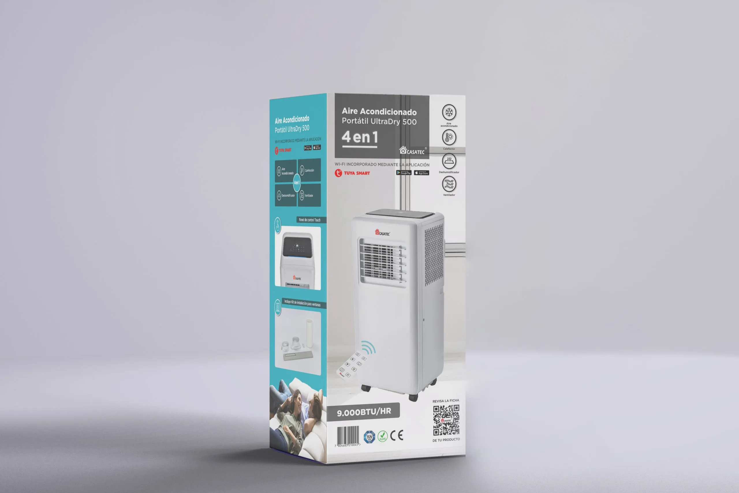 Aire Acondicionado Portátil 9000 BTU WI-FI 4 en 1-6