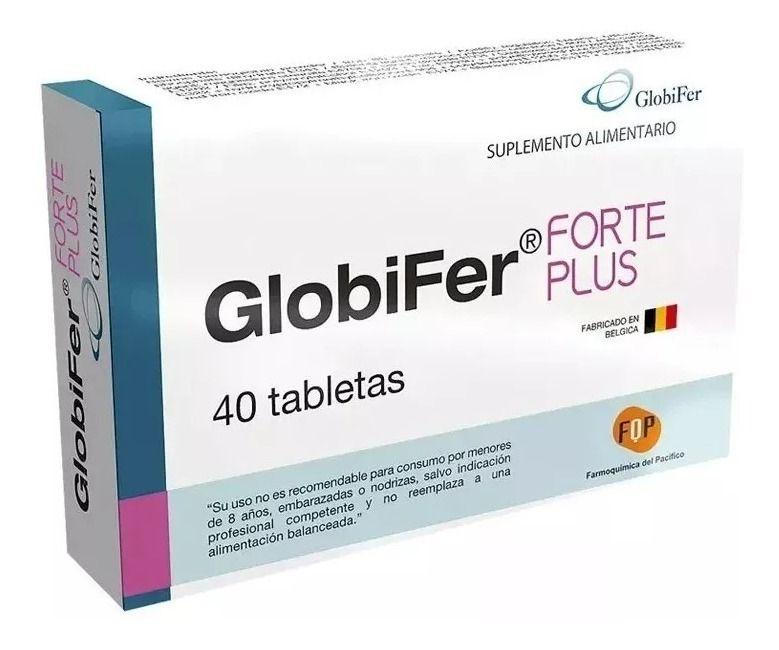 Globifer Forte Plus 40 Tab (hierro Hermico+ Ac Folico + B12)-0