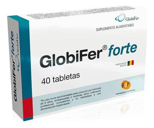 Globifer Forte Plus 40 Tab (hierro Hermico+ Ac Folico + B12)-1