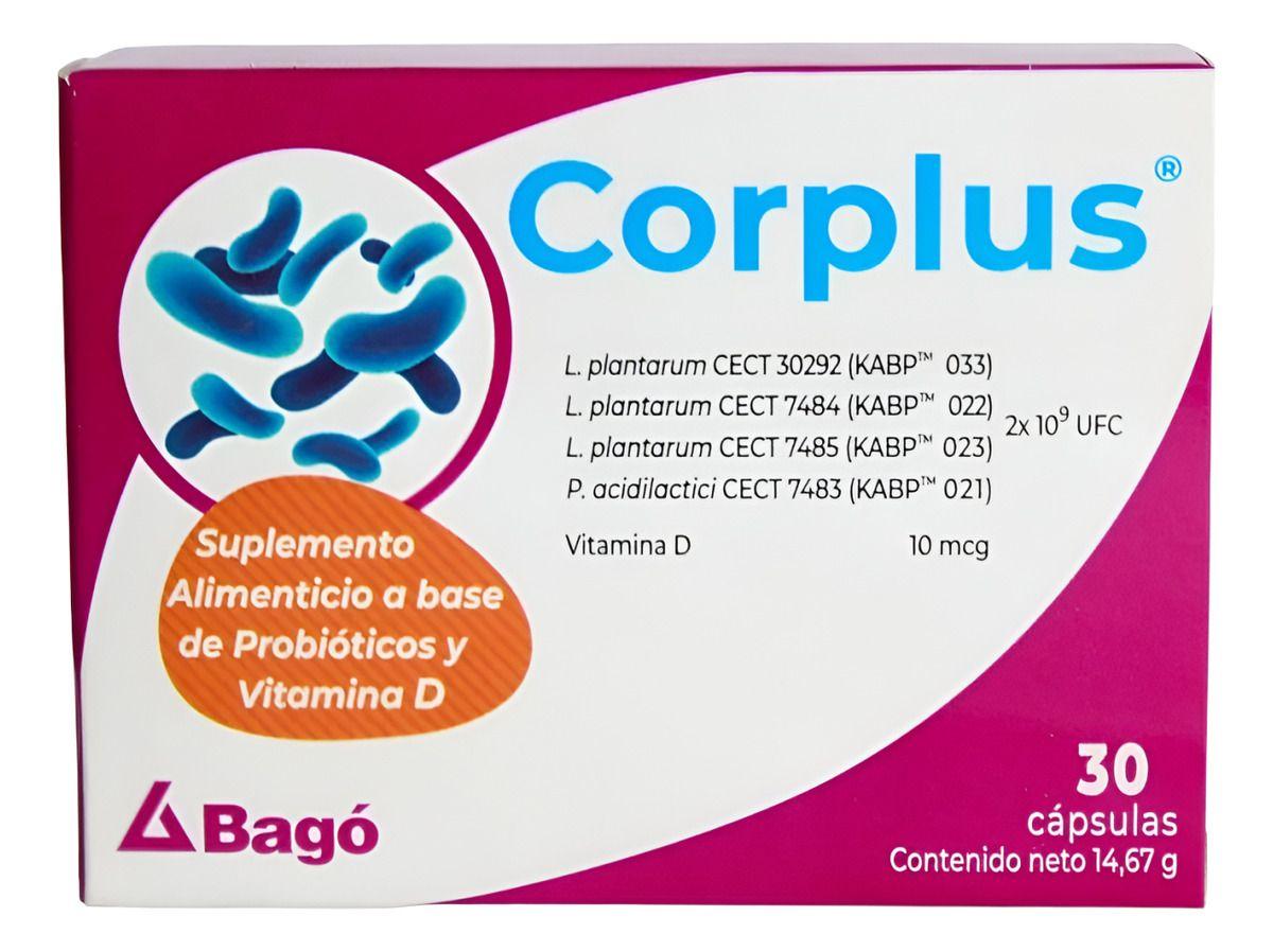 Corplus X 30 Cap Probioticos Vitamina D-0