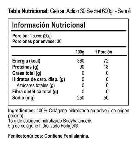 Gelicart Action Colageno En Polvo X30sobres-1
