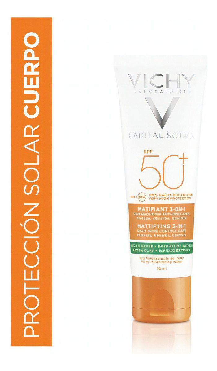 Protector Solar Vichy Capital Soleil Matificante 3 En 1 50ml-0