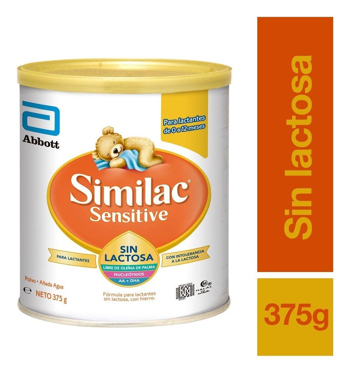 Fórmula En Polvo Similac Sensitive Sin Lactosa 375g - 0-12-1