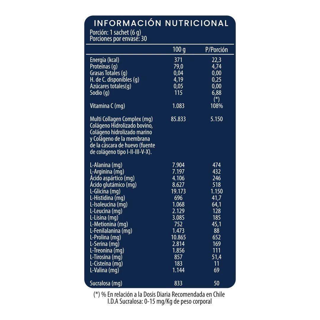 Multi Colágeno C-pure X 30 Sachets Nutrapharm-2