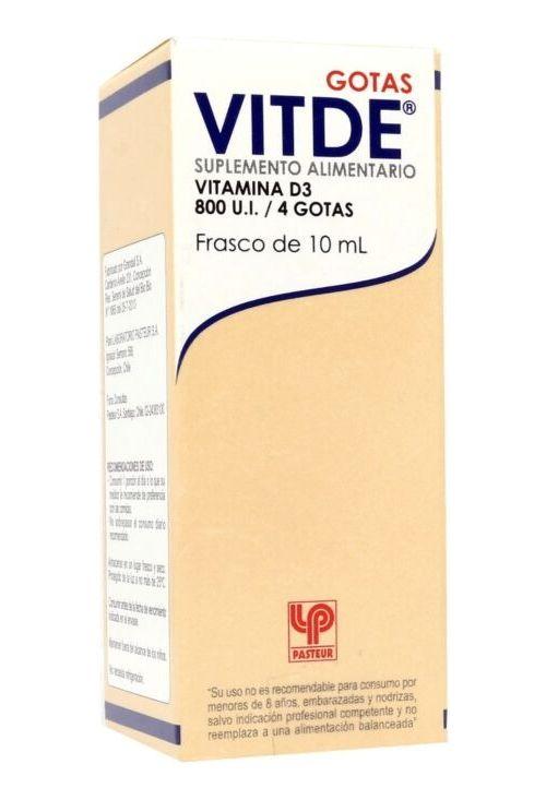 Pasteur Vitde Gotas Vitamina D3 800 Ui / 4 Gts Gotas 10 Ml-0