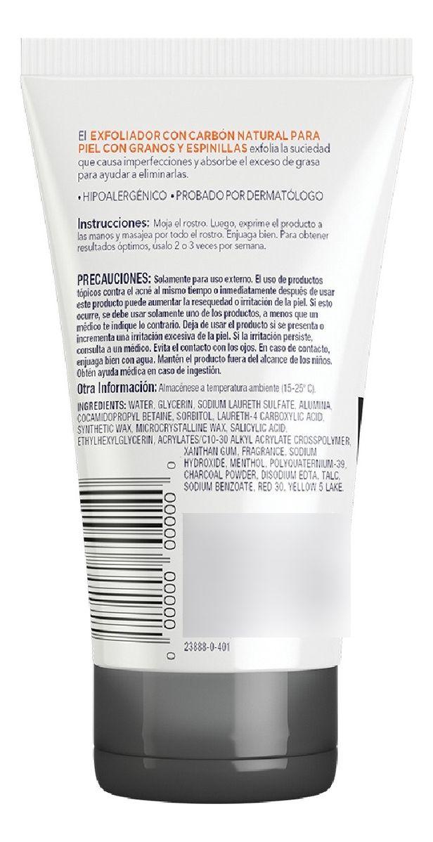 Biore Exfoliador Carbón Natural Granos Y Espinillas 127gr-1