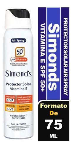 Protector Solar S.p.r.ay Fps50 | Vitamina E | Simond's 75 Ml-1