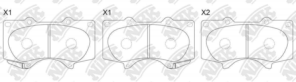 Pastillas De Frenos Delanteras Toyota Hilux Todas 2015 - 2021-2