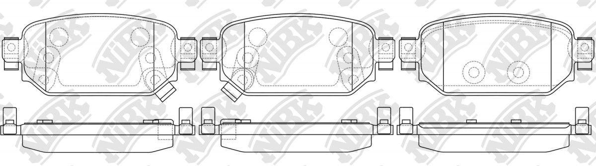 Pastillas Traseras Mazda 3 2.0 2016- 2022 Nibk-2