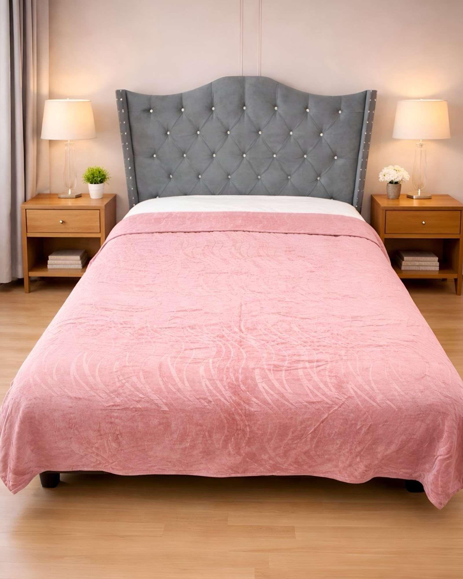 MANTAS FRAZADA DELGADA PLUSH 2 PLAZAS A16-0