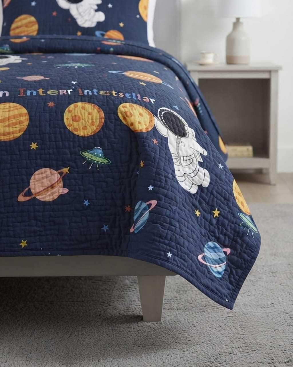 Cubrecama Quilt de Verano Plaza y Media Diseños Infantiles Mas Funda.-5
