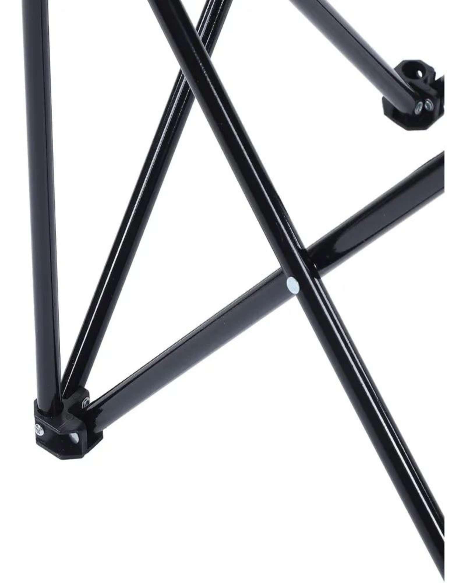 Pack de 2 Sillas De Playa o Camping Plegable con Porta Vaso Negro-1