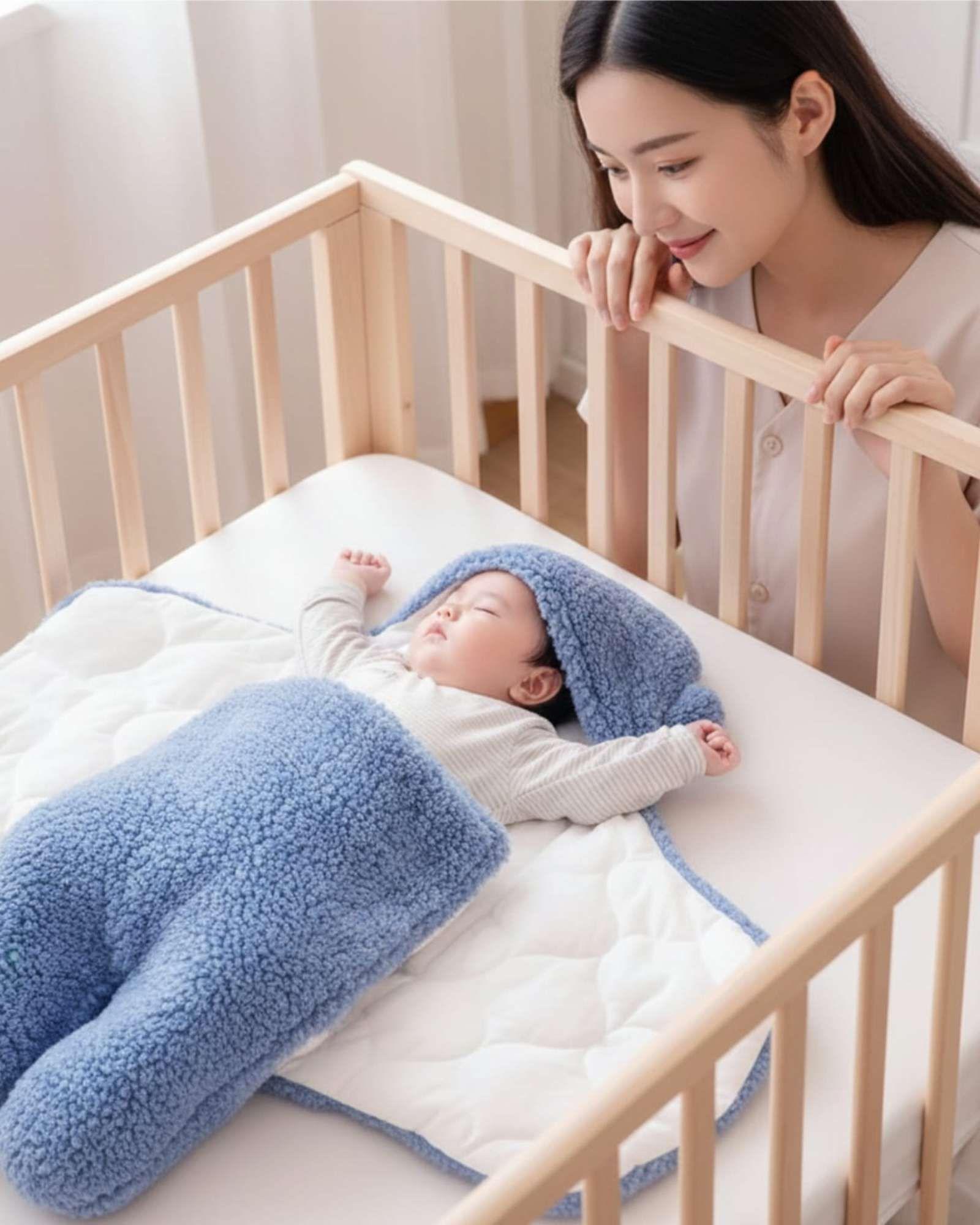 SACO DE BEBÉ OSITO TALLA 9 Meses AZUL-4