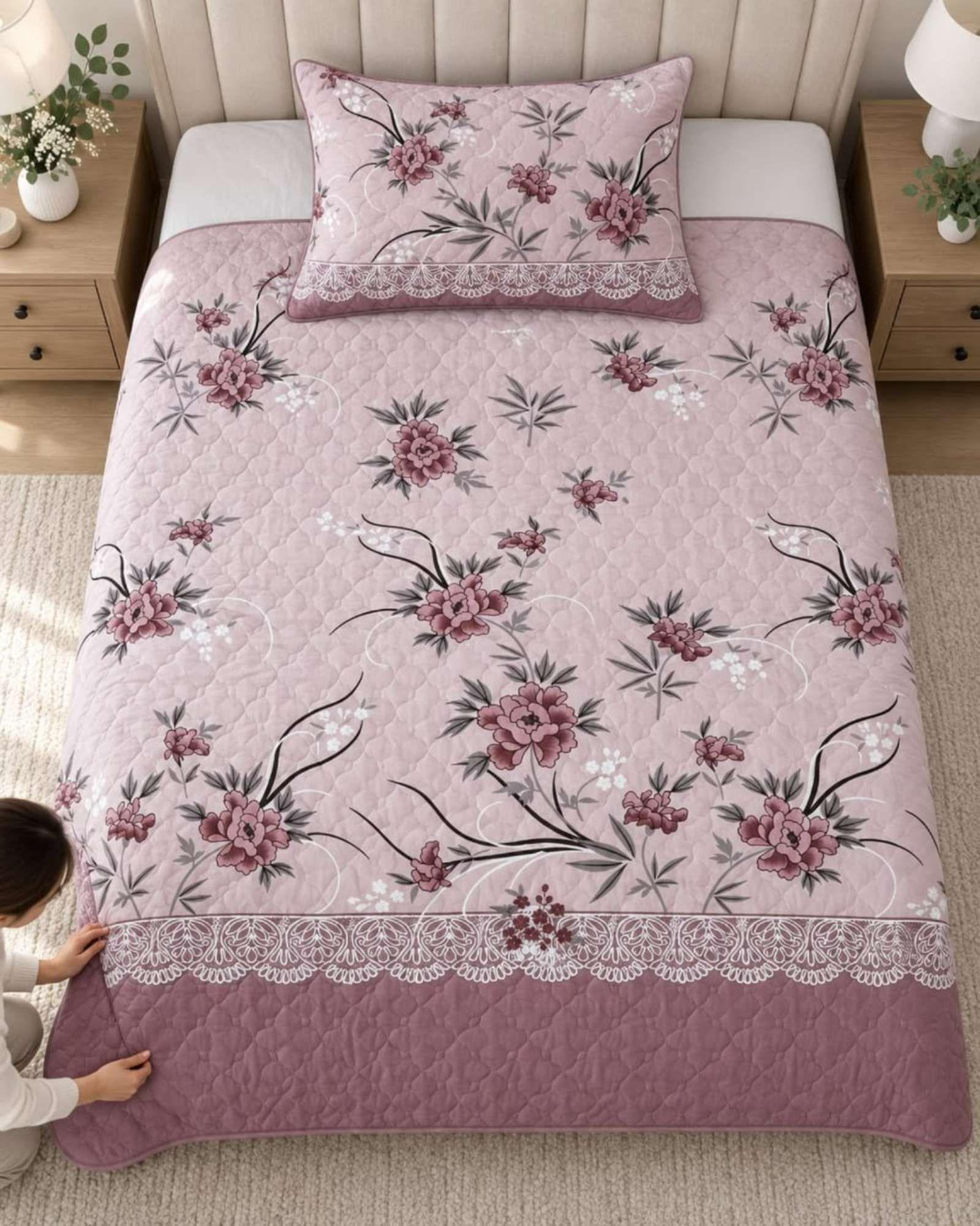 Cubrecama de Verano Plaza y Media Mas Funda De Almohada C11-3