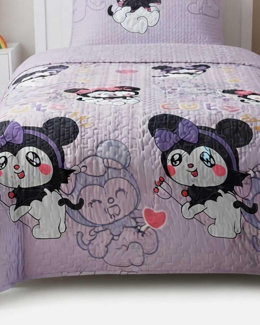 Cubrecama Quilt de Verano Plaza y Media Diseños Infantiles Mas Funda c6-2