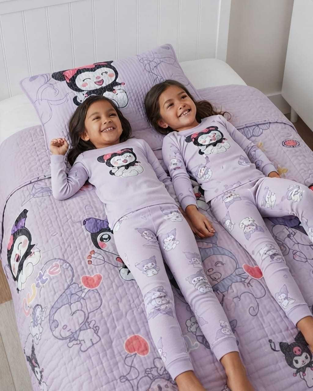 Cubrecama Quilt de Verano Plaza y Media Diseños Infantiles Mas Funda c6-4
