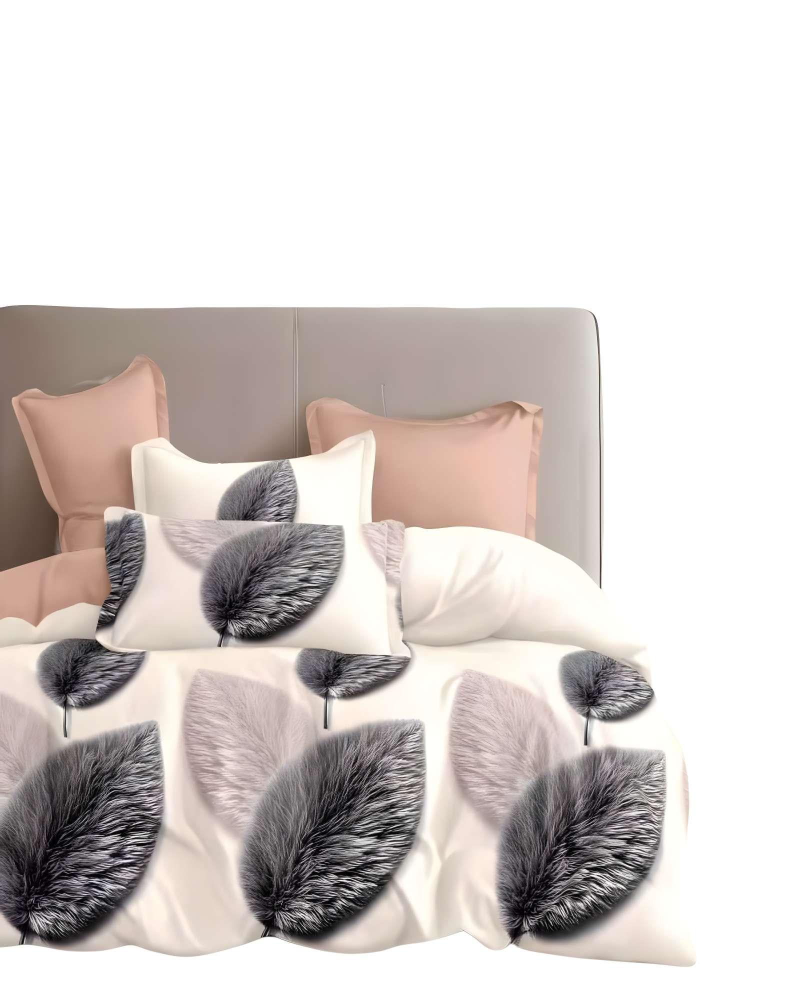 CUBRECAMA CON DISEÑOS  KING 250 X 270 CM + 2 ALMOHADAS P08-2