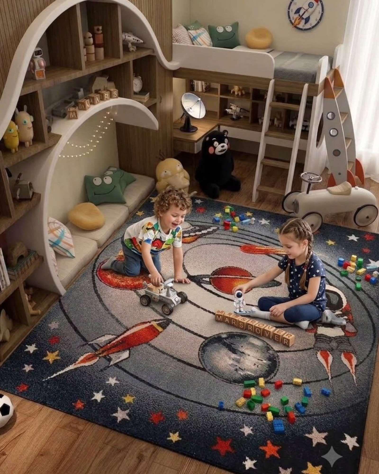 Tapete Infantil 3D Antideslizante 120x180cm Suave y Seguro-4