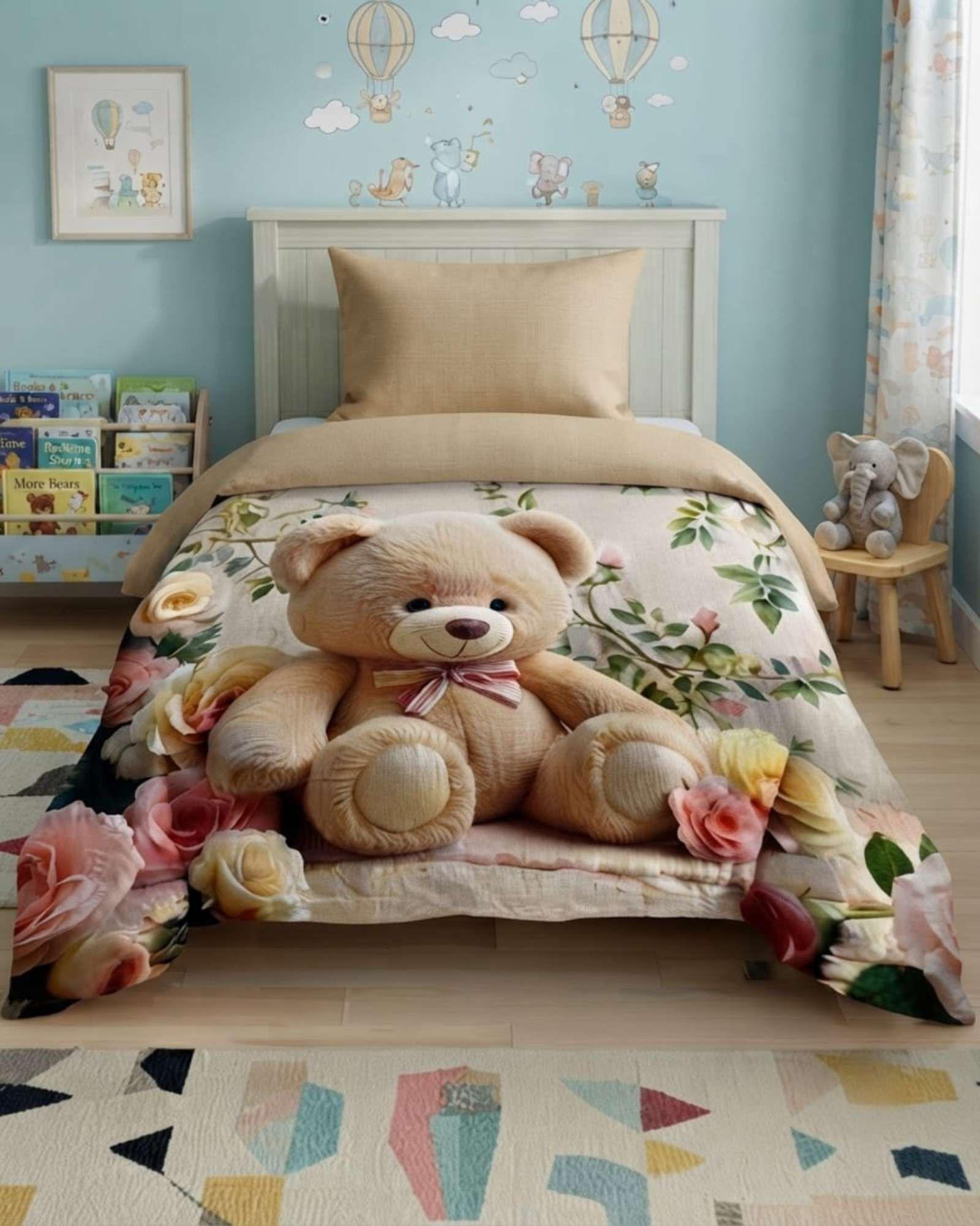 Cubrecama Quilt Infantil de Verano Plaza y Media mas Funda c8-0