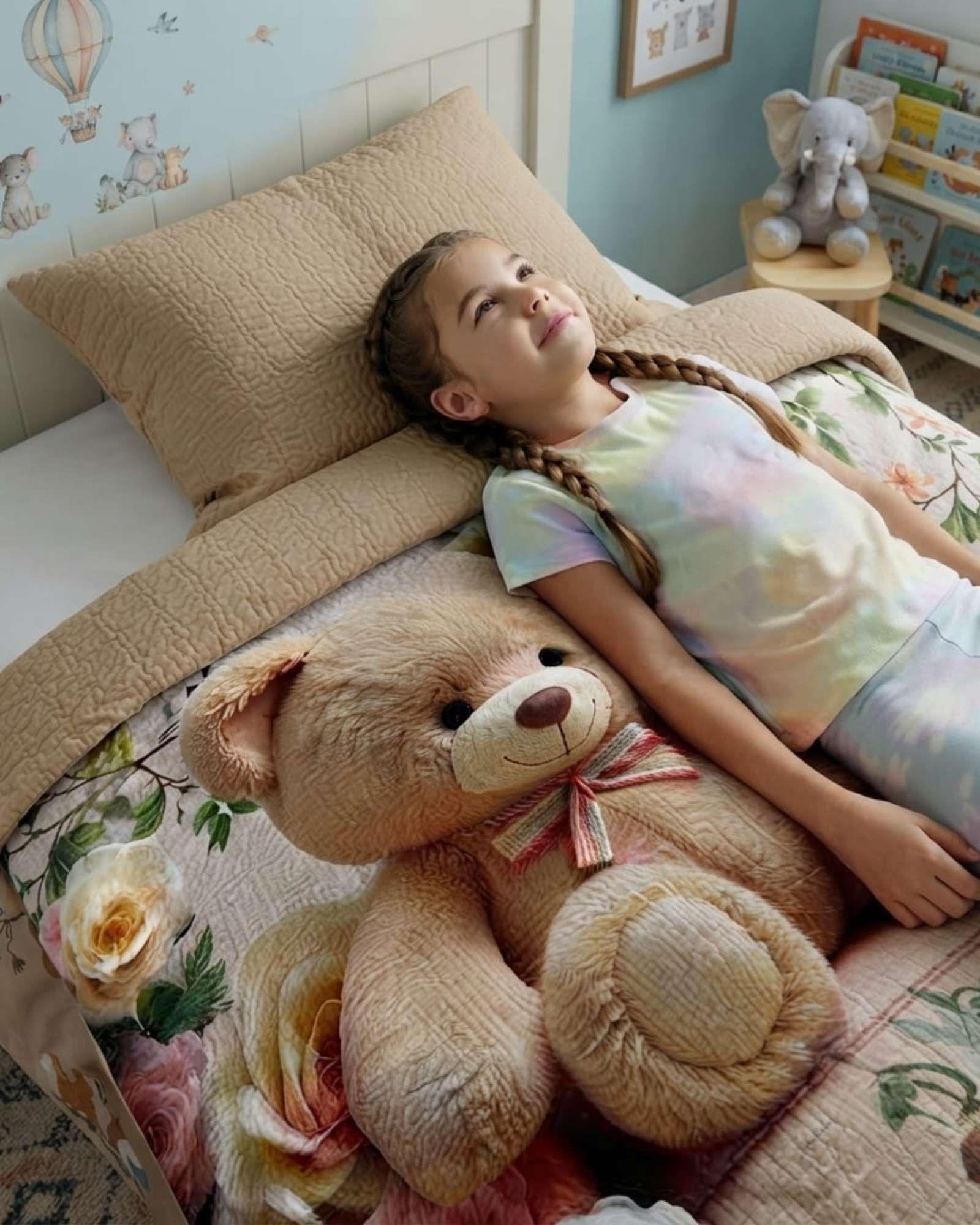 Cubrecama Quilt Infantil de Verano Plaza y Media mas Funda c8-3
