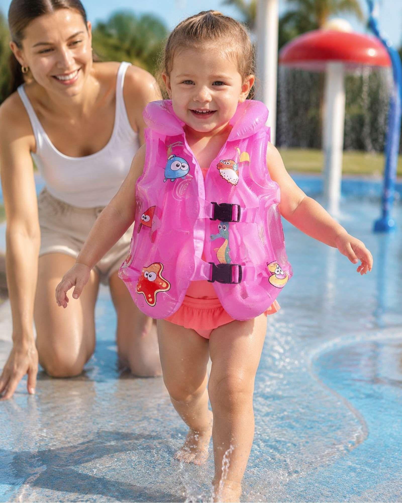 Chaleco Inflable Infantil con Doble Broche para Piscina10-2