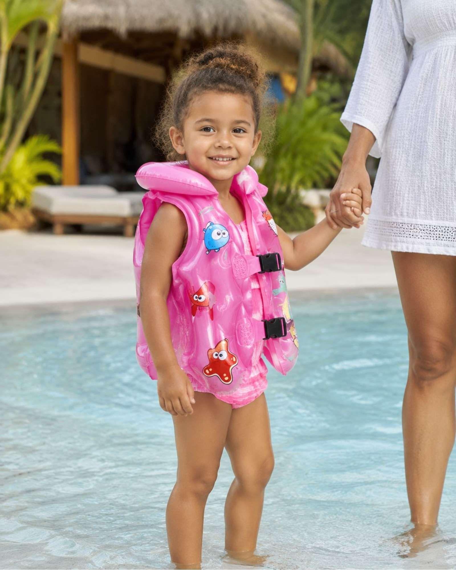 Chaleco Inflable Infantil con Doble Broche para Piscina10-4