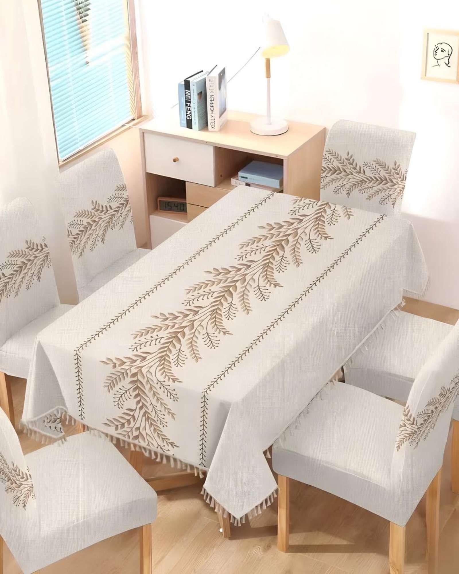 Juego Textil Para Comedor Mantel  más 6 fundas de silla A05-2
